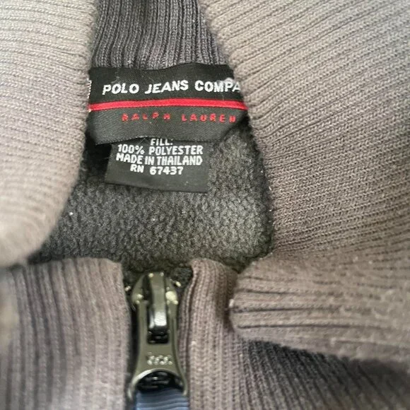 Men’s polo Ralph Lauren blue vest Size xl Made in Thailand Polo jeans company  # - Picture 4 of 5